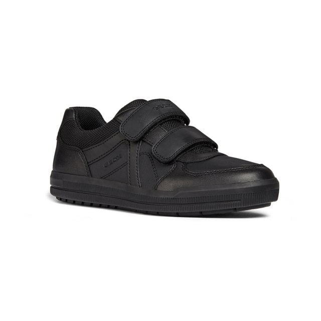 GEOX J ARZACH Boys School Shoes Black

 Upper Material: Leather/Textile

Lining Material: Leather/Textile

Sole Material: Rubber

Closure/Fastening: Touch Fasten

Features: Comfort,Waterproof,Breathable

Toe Shape: Round

Shoe Width: Regular

Item Weight: 0.5 KG

Heel Height: Flat (Under 2.5cm)

Shoe Shaft Height: Low Top

Shoe Style: School

Gift Boxed: No
Product Code: J464AC-05443-C9999