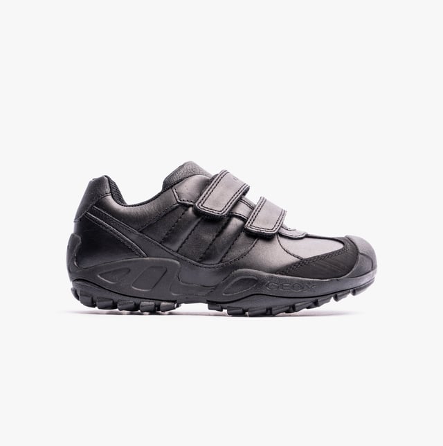 GEOX N.SAVAGE B B Boys Leather Touch Fasten School Shoes Black

 Upper Material: Leather

Lining Material: Fabric

Sole Material: Rubber

Closure/Fastening: Touch Fasten

Features: Adjustable

Toe Shape: Round

Shoe Width: Regular

Item Weight: 0.66 KG

Heel Height: Flat (Under 2.5cm)

Shoe Shaft Height: Low Top

Shoe Style: School

Gift Boxed: No
Product Code: J841VB-043BC-C9999