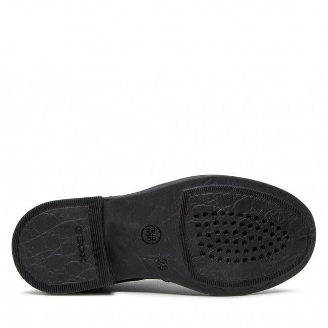 GEOX AGATA Girls Shoes Smooth Black

 Upper Material: Leather

Lining Material: Textile/Synthetic

Sole Material: Synthetic

Closure/Fastening: Lace-Up

Features: Comfort,Breathable

Toe Shape: Round

Shoe Width: Regular

Item Weight: 0.905 KG

Heel Height: Low (2.5-4.9cm)

Shoe Style: School
Product Code: J8449D-00043-C9999