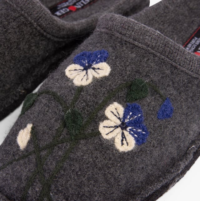 Haflinger Haflinger VIOLA Womens Slippers Anthracite

 Upper Material: Wool

Lining Material: Wool

Sole Material: Textile

Closure/Fastening: Slip-On

Features: Comfort,Non-Slip,Breathable

Toe Shape: Round

Shoe Width: Regular

Item Weight: 0.6 KG

Heel Height: Flat (Under 2.5cm)

Slipper Style: Mule

Gift Boxed: No
Product Code: 313102-04