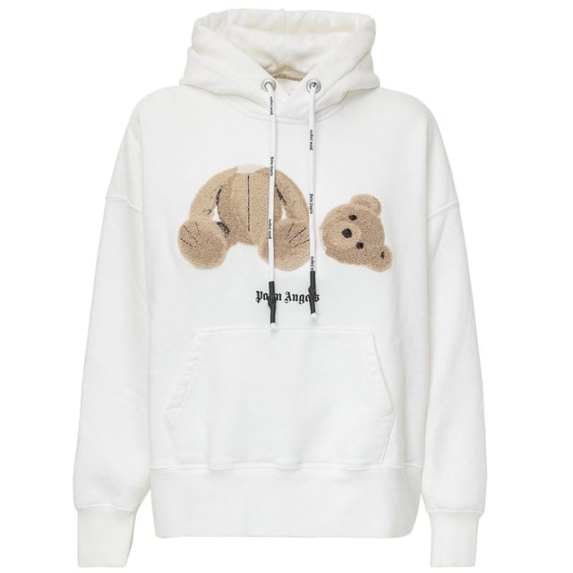Introducing the Pam Angels item a must-have addition to your wardrobe. With its bold logo on the front This item is both stylish and comfortable. Don't miss out ‚Äì get yours now!, Logo On Front, Kangaroo Pocket, Hood With Drawstring, Made In Italy, 100% Cotton, Off White Sweatshirt