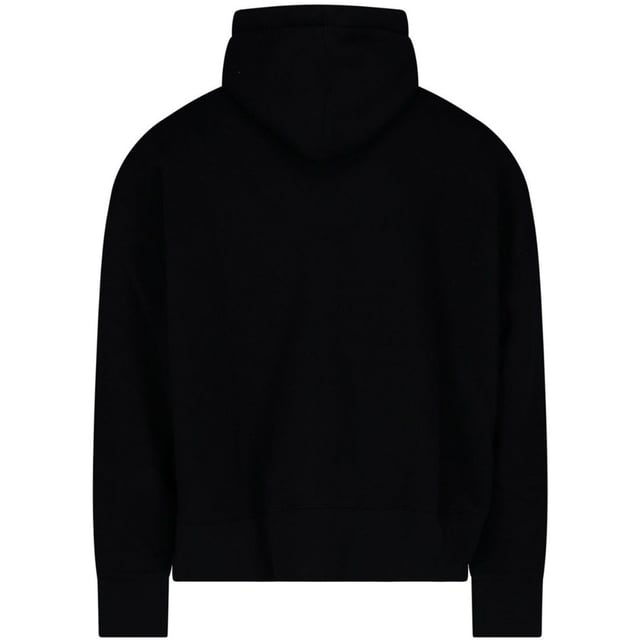 Introducing the Pam Angels item a must-have addition to your wardrobe. With its bold logo on the front This item is both stylish and comfortable. Don't miss out ‚Äì get yours now!, Logo On Front, Kangaroo Pocket, Hood With Drawstring, Made In Italy, 100% Cotton, Black Sweatshirt