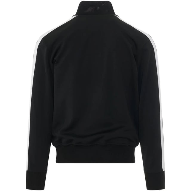 Presentamos el artículo Pam Angels, una incorporación imprescindible a tu guardarropa. Con su atrevido logo en la parte delantera, esta prenda es a la vez elegante y cómoda. No te lo pierdas, ¡consigue el tuyo ahora!, Corte estándar, Se adapta a la talla real, Hecho en Italia, Estampado del logo gótico de Palm Angels, Bolsillos delanteros con cremallera, 100% poliéster, Chaqueta negra