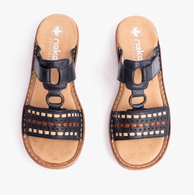 Rieker 60842-14 Womens Sandals Black

 Upper Material: Leather

Lining Material: Textile

Sole Material: Synthetic

Closure/Fastening: Slip-On,Touch Fasten

Features: Comfort,Breathable

Shoe Width: Regular

Item Weight: 1 KG

Heel Height: Flat (Under 2.5cm)

Sandal Style: Sandals

Gift Boxed: No
Product Code: 60842-14