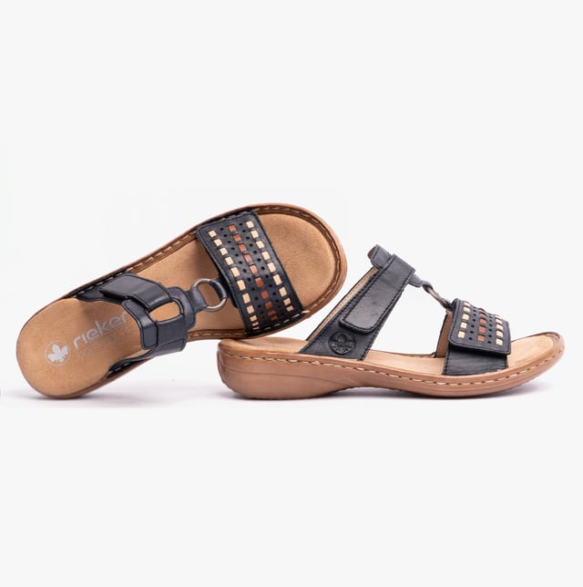 Rieker 60842-14 Womens Sandals Black

 Upper Material: Leather

Lining Material: Textile

Sole Material: Synthetic

Closure/Fastening: Slip-On,Touch Fasten

Features: Comfort,Breathable

Shoe Width: Regular

Item Weight: 1 KG

Heel Height: Flat (Under 2.5cm)

Sandal Style: Sandals

Gift Boxed: No
Product Code: 60842-14