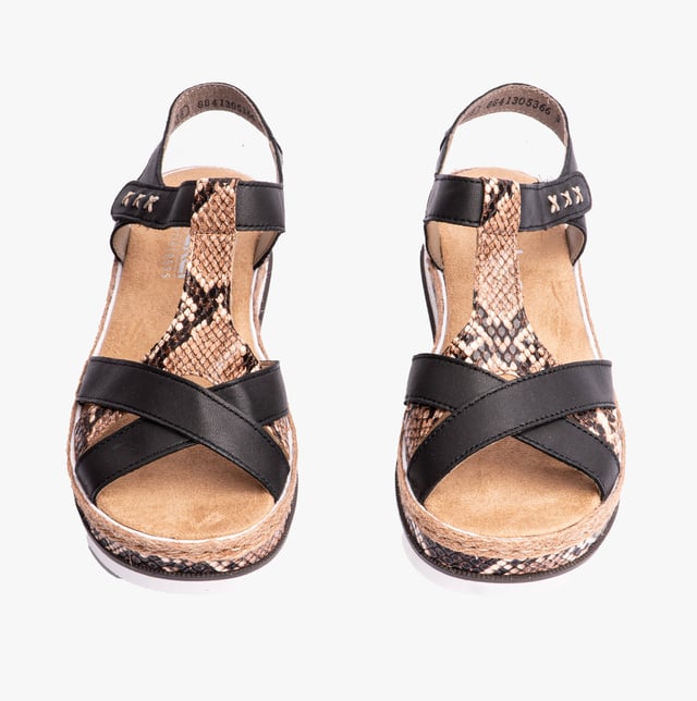 Rieker V7919-00 Womens Sandals Black

 Upper Material: Leather

Lining Material: Textile/Synthetic

Sole Material: Synthetic

Closure/Fastening: Slip-On,Touch Fasten

Features: Comfort,Breathable

Shoe Width: Regular

Item Weight: 1 KG

Heel Height: Low (2.5-4.9cm)

Sandal Style: Sandals

Gift Boxed: No
Product Code: V7919-00