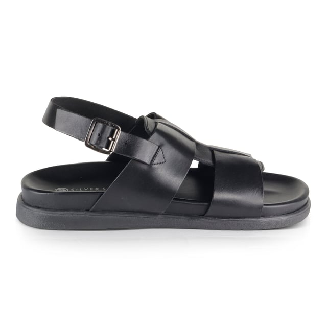 Silver Street London TUCSON Mens Sandals Black

 Upper Material: Leather

Lining Material: Textile

Sole Material: Rubber

Closure/Fastening: Buckle

Features: Comfort,Lightweight

Shoe Width: Regular

Item Weight: 1.2 KG

Heel Height: Flat (Under 2.5cm)

Sandal Style: Open Toe

Gift Boxed: No
Product Code: Q224BK