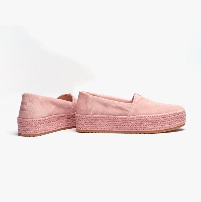 TOMS VALENCIA Womens Espadrille Pink Quartz

 Upper Material: Suede

Sole Material: Suede

Closure/Fastening: Slip-On

Features: Breathable,Comfort

Shoe Width: Narrow

Item Weight: 0.5 KG

Heel Height: Flat (Under 2.5cm)
Product Code: 10020200