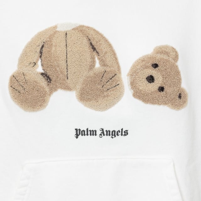 Introducing the Pam Angels item a must-have addition to your wardrobe. With its bold logo on the front This item is both stylish and comfortable. Don't miss out ‚Äì get yours now!, Logo On Front, Kangaroo Pocket, Hood With Drawstring, Made In Italy, 100% Cotton, Off White Sweatshirt