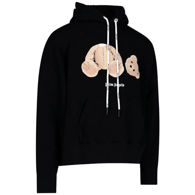 Introducing the Pam Angels item a must-have addition to your wardrobe. With its bold logo on the front This item is both stylish and comfortable. Don't miss out ‚Äì get yours now!, Logo On Front, Kangaroo Pocket, Hood With Drawstring, Made In Italy, 100% Cotton, Black Sweatshirt