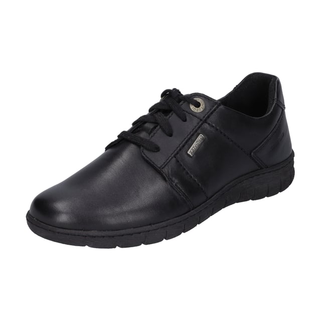 Our black low cut includes a big comfort in fall. The quality napa leahter ensures stability. For dry feet in any weather TopDryTex-technology. You can switch the removable sole effortlessly. Due to the AGO design, the Steffi 59 has a perfect fit. With the width G, the low shoe Steffi 59 is very comfortable for normal foot. This everyday model Steffi 59 gives you the freedom - to go your way.