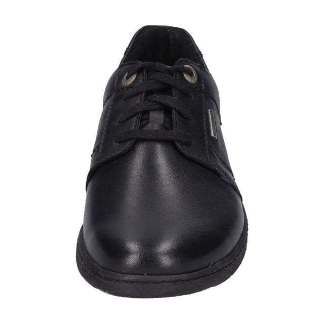 Our black low cut includes a big comfort in fall. The quality napa leahter ensures stability. For dry feet in any weather TopDryTex-technology. You can switch the removable sole effortlessly. Due to the AGO design, the Steffi 59 has a perfect fit. With the width G, the low shoe Steffi 59 is very comfortable for normal foot. This everyday model Steffi 59 gives you the freedom - to go your way.