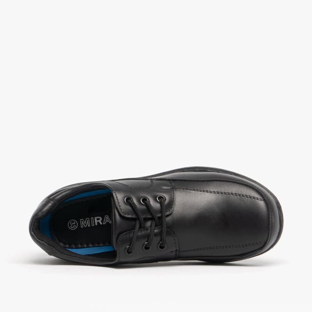 Mirak ADAM Boys Leather School Shoes Black

 Upper Material: Leather

Closure/Fastening: Lace-Up

Features: Comfort

Toe Shape: Round

Shoe Width: Regular

Item Weight: 0.674 KG

Heel Height: Flat (Under 2.5cm)

Shoe Style: School

Gift Boxed: No
Product Code: 25883-43179
