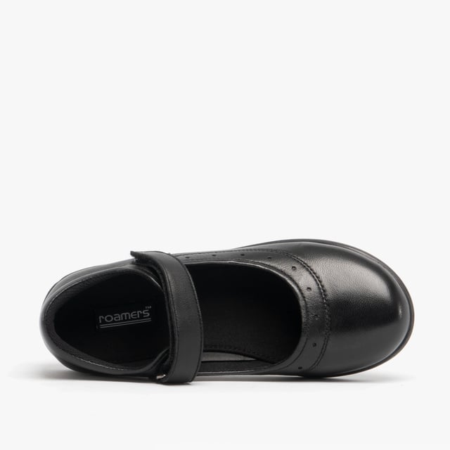 Roamers ELSA Girls Leather Touch Fasten Mary Jane Shoes Black

 Upper Material: Leather

Closure/Fastening: Touch Fasten

Features: Comfort

Toe Shape: Round

Shoe Width: Regular

Item Weight: 0.4 KG

Heel Height: Flat (Under 2.5cm)

Shoe Style: Mary Jane

Gift Boxed: No
Product Code: G859A