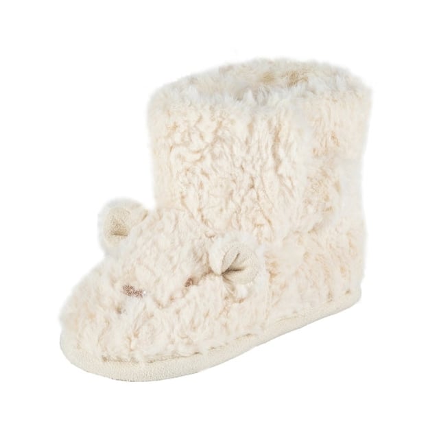 Totes Toasties Totes Toasties POLAR BEAR Kids Bootie Slippers Beige

 Upper Material: Synthetic

Lining Material: Synthetic

Sole Material: Synthetic

Closure/Fastening: Pull-On

Features: Warm Lining,Comfort,Breathable

Toe Shape: Round

Shoe Width: Regular

Item Weight: 0.19 KG

Heel Height: Flat (Under 2.5cm)

Slipper Style: Slipper Boot

Gift Boxed: Yes
Product Code: 3355FPBR
