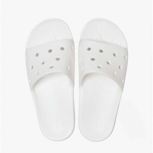 Crocs 206121-100 CLASSIC SLIDE Unisex Sandals White

 Upper Material: Croslite

Lining Material: Unlined

Sole Material: Croslite

Closure/Fastening: Slip-On

Features: Lightweight,Water Resistant,Comfort,Breathable

Toe Shape: Round

Shoe Width: Regular

Item Weight: 0.5 KG

Heel Height: Flat (Under 2.5cm)

Sandal Style: Sandals

Gift Boxed: No
Product Code: 206121-100