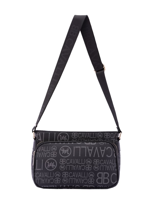 Crossbodytas voor dames met ritssluiting. één met binnenzakken met ritssluiting. één voorkant met ritssluiting en één achterkant met externe zakken met rits. verstelbaar in stoffen schouderband. ontbrekend handvat. een binnencompartiment.  extern materiaal. 100% polyester binnenkant. Afmetingen: 19x28x13 cm. Modeproduct