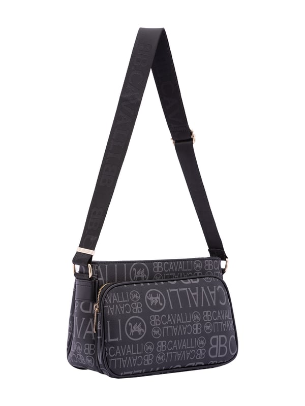 Crossbodytas voor dames met ritssluiting. één met binnenzakken met ritssluiting. één voorkant met ritssluiting en één achterkant met externe zakken met rits. verstelbaar in stoffen schouderband. ontbrekend handvat. een binnencompartiment.  extern materiaal. 100% polyester binnenkant. Afmetingen: 19x28x13 cm. Modeproduct