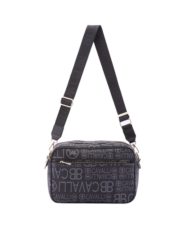 Bolso bandolera para mujer. El cierre es con cremallera. Los bolsillos internos son uno con cremallera y dos abiertos. Los bolsillos externos son uno delantero con cremallera y otro trasero con cremallera. La bandolera es ajustable en tela. Falta el mango. Hay dos compartimentos internos. El material exterior es ecopiel. Internamente es 100% Poliéster. Medidas: 18x28x11 cm. Producto de moda