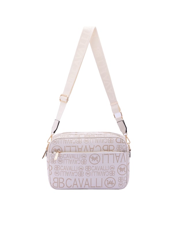 Bolso bandolera para mujer. El cierre es con cremallera. Los bolsillos internos son uno con cremallera y dos abiertos. Los bolsillos externos son uno delantero con cremallera y otro trasero con cremallera. La bandolera es ajustable en tela. Falta el mango. Hay dos compartimentos internos. El material exterior es ecopiel. Internamente es 100% Poliéster. Medidas: 18x28x11 cm. Producto de moda