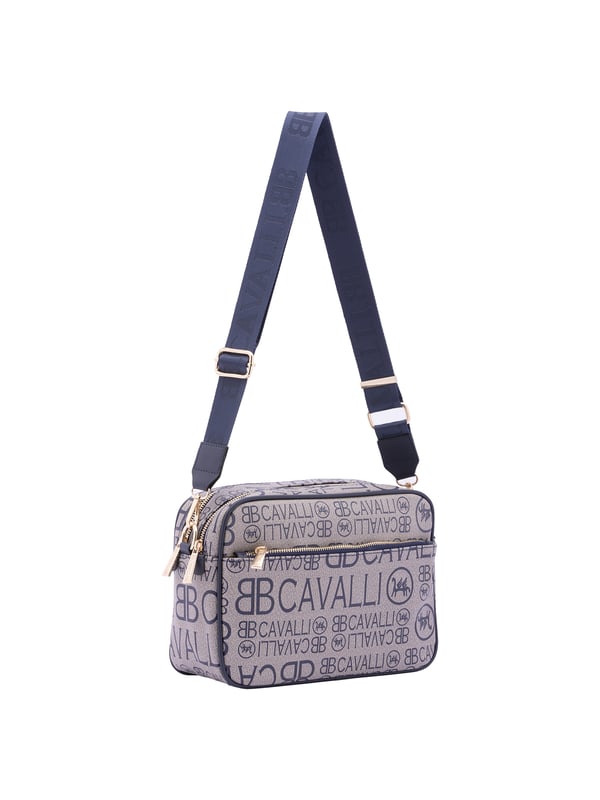 Bolso bandolera para mujer. El cierre es con cremallera. Los bolsillos internos son uno con cremallera y dos abiertos. Los bolsillos externos son uno delantero con cremallera y otro trasero con cremallera. La bandolera es ajustable en tela. Falta el mango. Hay dos compartimentos internos. El material exterior es ecopiel. Internamente es 100% Poliéster. Medidas: 18x28x11 cm. Producto de moda