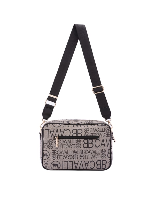 Crossbodytas voor dames met ritssluiting. één met ritssluiting en twee open binnenzakken. één voorkant met ritssluiting en één achterkant met externe zakken met rits. verstelbaar in stoffen schouderband. ontbrekend handvat. twee binnenvakken.  extern materiaal. 100% polyester binnenkant. Afmetingen: 18x28x11 cm. Modeproduct