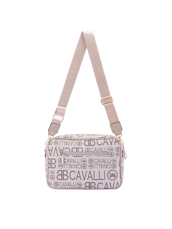 Bolso bandolera para mujer. El cierre es con cremallera. Los bolsillos internos son uno con cremallera y dos abiertos. Los bolsillos externos son uno delantero con cremallera y otro trasero con cremallera. La bandolera es ajustable en tela. Falta el mango. Hay dos compartimentos internos. El material exterior es ecopiel. Internamente es 100% Poliéster. Medidas: 18x28x11 cm. Producto de moda