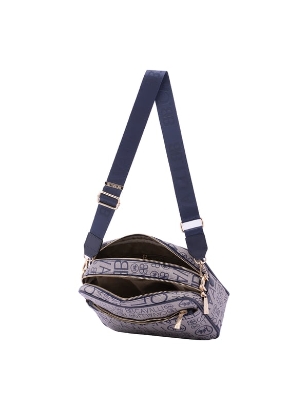 Bolso bandolera para mujer. El cierre es con cremallera. Los bolsillos internos son uno con cremallera y dos abiertos. Los bolsillos externos son uno delantero con cremallera y otro trasero con cremallera. La bandolera es ajustable en tela. Falta el mango. Hay dos compartimentos internos. El material exterior es ecopiel. Internamente es 100% Poliéster. Medidas: 18x28x11 cm. Producto de moda