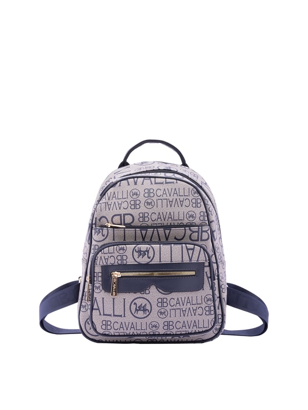 Damenrucksack mit Reißverschluss. eine mit Reißverschluss-Innentaschen. Drei Außentaschen vorne mit Reißverschluss und eine hinten mit Reißverschluss. verstellbarer Schultergurt aus Stoff. fehlender Griff. ein Innenfach.  Außenmaterial: Innenmaterial: 100 % Polyester. Maße: 26x33x16 cm. Modeprodukt