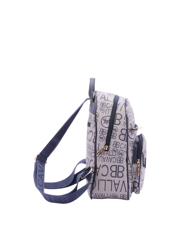 Damenrucksack mit Reißverschluss. eine mit Reißverschluss-Innentaschen. Drei Außentaschen vorne mit Reißverschluss und eine hinten mit Reißverschluss. verstellbarer Schultergurt aus Stoff. fehlender Griff. ein Innenfach.  Außenmaterial: Innenmaterial: 100 % Polyester. Maße: 26x33x16 cm. Modeprodukt