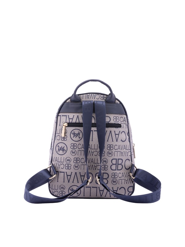 Damenrucksack mit Reißverschluss. eine mit Reißverschluss-Innentaschen. Drei Außentaschen vorne mit Reißverschluss und eine hinten mit Reißverschluss. verstellbarer Schultergurt aus Stoff. fehlender Griff. ein Innenfach.  Außenmaterial: Innenmaterial: 100 % Polyester. Maße: 26x33x16 cm. Modeprodukt