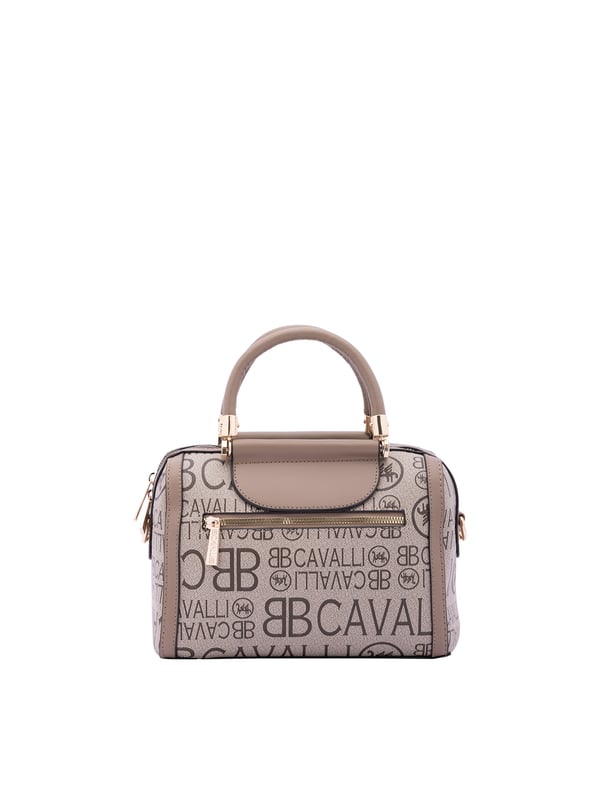 Bolso baúl de mujer. El cierre es con cremallera. Hay dos bolsillos internos con cremalleras. Los bolsillos externos son uno en la espalda con cremallera. La bandolera es ajustable y extraíble en ecopiel. El mango es de ecopiel. Hay un compartimento interno. El material exterior es ecopiel. Internamente es 100% Poliéster. Medidas: 18x25x14 cm. Producto de moda