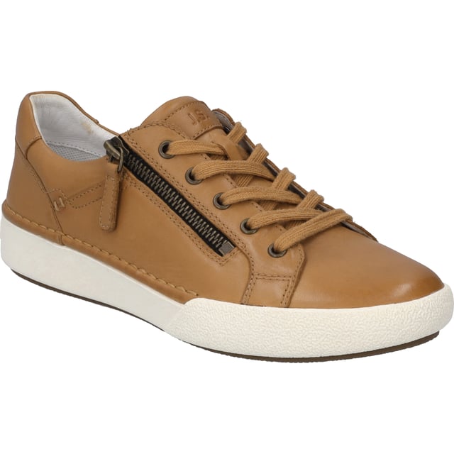 Estos zapatos están fabricados piel de becerro extremadamente resistente, por lo que son especialmente resistentes y duradero. El deportiva cordón deportivo proporciona al pie la mejor al caminar y al estar de pie. La plantilla extraíble se puede cambiar en un abrir y cerrar de ojos. El método de fabricación Strobel, típico de las zapatillas de deporte, hace que el calzado sea especialmente duradero. Con la anchura de zapato G Claire 03 es ideal. ¡Disfruta de tu libertad con el acompañante diario!