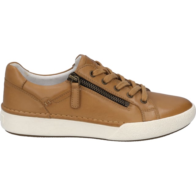 Estos zapatos están fabricados piel de becerro extremadamente resistente, por lo que son especialmente resistentes y duradero. El deportiva cordón deportivo proporciona al pie la mejor al caminar y al estar de pie. La plantilla extraíble se puede cambiar en un abrir y cerrar de ojos. El método de fabricación Strobel, típico de las zapatillas de deporte, hace que el calzado sea especialmente duradero. Con la anchura de zapato G Claire 03 es ideal. ¡Disfruta de tu libertad con el acompañante diario!