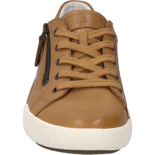 Estos zapatos están fabricados piel de becerro extremadamente resistente, por lo que son especialmente resistentes y duradero. El deportiva cordón deportivo proporciona al pie la mejor al caminar y al estar de pie. La plantilla extraíble se puede cambiar en un abrir y cerrar de ojos. El método de fabricación Strobel, típico de las zapatillas de deporte, hace que el calzado sea especialmente duradero. Con la anchura de zapato G Claire 03 es ideal. ¡Disfruta de tu libertad con el acompañante diario!