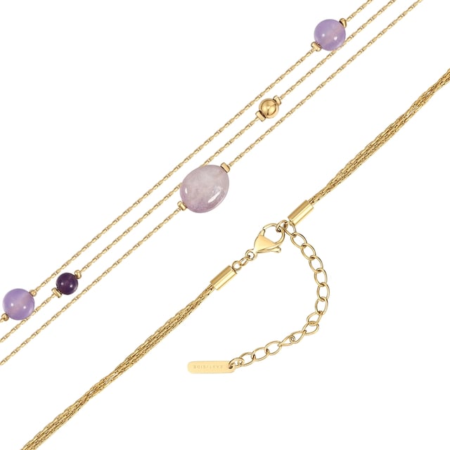 Do you prefer to wear delicate jewelry with a little eye-catcher? Then this necklace from the EAST/SIDE label is an accessory to suit your taste. The delicate anchor chain nestles discreetly into your décolleté, while at second glance a motif pendant with a stylized branch becomes an eye-catcher. The necklace made of 14-carat yellow gold-plated stainless steel is made for all women who do not want to miss out on the simplicity of the scratch- and waterproof jewelry metal or the warm shine of the popular gold nuance. Thanks to an extension piece with a lobster clasp, the length of the chain can be quickly and easily adjusted.