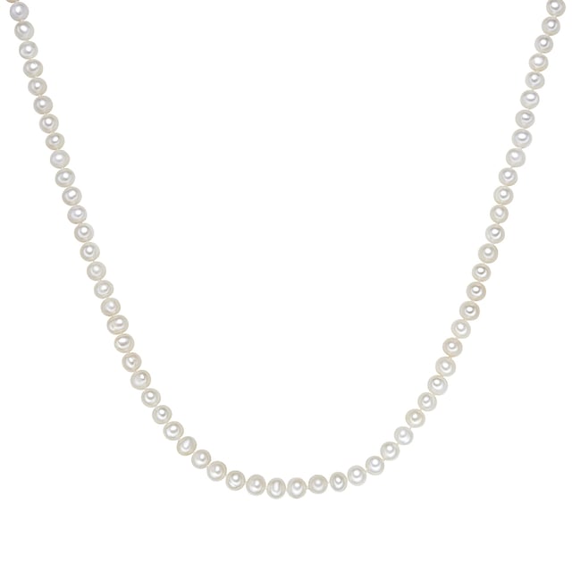 Do you love the versatility of pearl jewelry? Then this extra -long pearl chain of the Valero Pearl label guarantees your new favorite! With a length of 90 cm, it is a real all -rounder and can be worn as a casual long chain and classically double -row. Only the finest freshwater breeding pearls in round shape with brilliant shine come to use, which are raised as a closure endless chain to high-quality pearl silk so that the chain falls particularly soft. Tip: Your look with suitable pearl earrings or a pearl bracelet from the Valero Pearls collection will be perfect!
