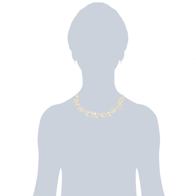 Do you love jewelry with character? Then the natural miracle pearls matches them perfectly. In individualists, baroque freshwater breeding breeds are becoming increasingly popular - every single one distinctive. This multi-row waterfall collier from Valero Pearls is also unique from freshwater breeding breeds that have been hand-picked on the best pearl farms in the world. In addition to the louster, the evenness of the pearl surface - measured by the so -called "spot level" - is one of the most important selection criteria. The practical carabiner closure made of rhodium -plated 925 sterling silver is protected from starting.