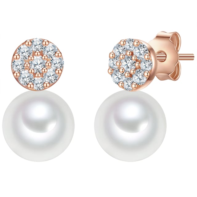 Are you looking for timeless earplugs in a pearl design? This feminine earrings of the label Valero Pearl conjures up a fascinating pearl shimmer on your ear with exquisite freshwater breeding breeding breeding. The highlight are the circular zirconia crystals that set sparkling glamor accents. A practical plug -in closure ensures optimal comfort. Plugs, socket and closure are made of 925 sterling silver and refined with rose gold-a must-have for all lovers of the trendy precious metal and a wonderful gift for all pearl fans!