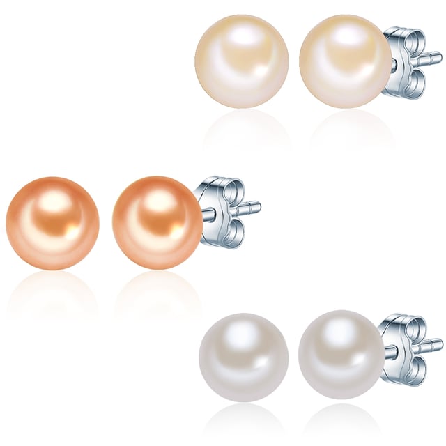 It is not possible without classic pearl ears, all fashionistas around the world know that. How good that Valero Pearls gives them three exciting variations with this earplug set. Each single couple inspires with its hand-picked freshwater breeding breeds, which put other pieces of jewelry in the shade with a flawlessly smooth surface and their sensational louster. So she wraps your wearer into an all -encompassing aura of glamor and gives her a new self -confidence. And don't worry, thanks to their base from skin -friendly sterling silver, all earrings are also suitable for sensitive earlobes.