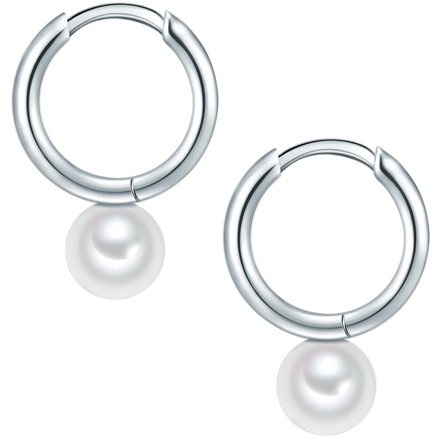 Pearls always radiate a timeless elegance and really stand by every woman. This also proves this grandiose creola pair of the renowned pearl label Valero Pearl. This brand is known for only using the highest quality freshwater breeding breeding breeding breeding breeders on their jewelry and so two real splendid specimens have also found their way to filigan creoles from 925 sterling silver. The round pearls were attached directly under the high -glossy earrings and thus result in a sovereign and noble overall composition on their earlobes, around which you are guaranteed to envy.