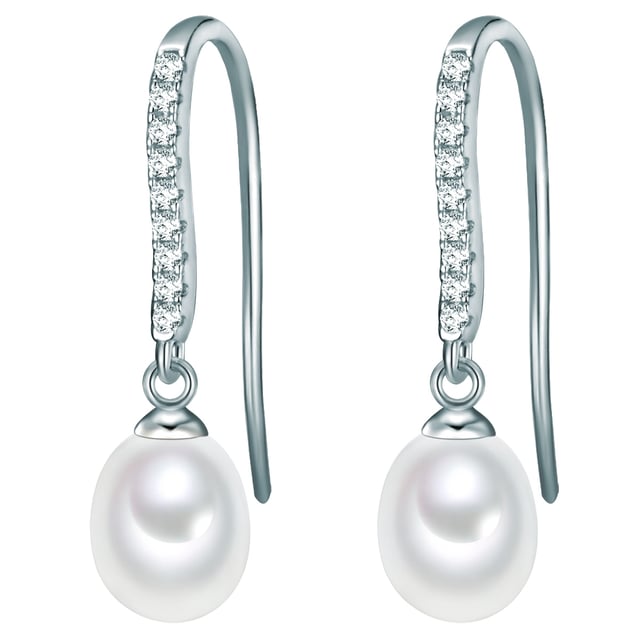 In luxury matters, the trend is becoming more and more minimalism. How to live this attitude without having to do without glamor illustrate these wonderful earrings from Valero Pearls. As a overall concept, you have everything you need to get through everyday life in style. Their filigree ear hooks were made from the purest 925 sterling silver and, despite their slim design, still offer enough space for a variety of fabulously sparkling zirconia stones. The main attraction of these jewelry follows on the foot, because in the lower part, a drop-shaped freshwater breeding pearl was attached by an inconspicuous eyelet, each of which is noticeable by its unmistakable luster.
