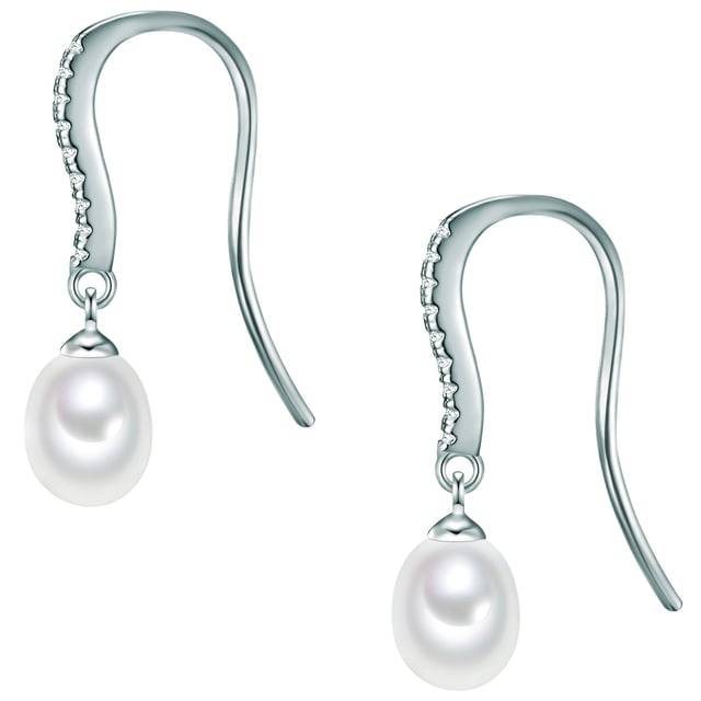 In luxury matters, the trend is becoming more and more minimalism. How to live this attitude without having to do without glamor illustrate these wonderful earrings from Valero Pearls. As a overall concept, you have everything you need to get through everyday life in style. Their filigree ear hooks were made from the purest 925 sterling silver and, despite their slim design, still offer enough space for a variety of fabulously sparkling zirconia stones. The main attraction of these jewelry follows on the foot, because in the lower part, a drop-shaped freshwater breeding pearl was attached by an inconspicuous eyelet, each of which is noticeable by its unmistakable luster.