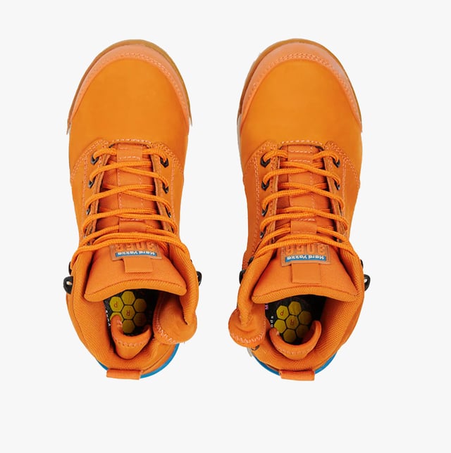 Hard Yakka Hard Yakka 3056 Womens Safety Boots Orange

 Upper Material: Leather

Lining Material: Synthetic

Sole Material: Rubber

Closure/Fastening: Lace-Up,Zip

Features: Comfort,Memory Foam,Water Resistant,Non-Slip

Toe Shape: Round

Shoe Width: Regular

Item Weight: 1.7 KG

Heel Height: Flat (Under 2.5cm)

Shoe Shaft Height: Ankle

Boot Style: Safety Boots

Safety Features: Anti-Penetration Mid Sole,Energy Absorbing Heel,Heat Resistant Sole,Metal Free

Safety Standard: Certified to EN ISO 20345:2011

Gift Boxed: No

Safety Classification: S1
Product Code: 34695-69814