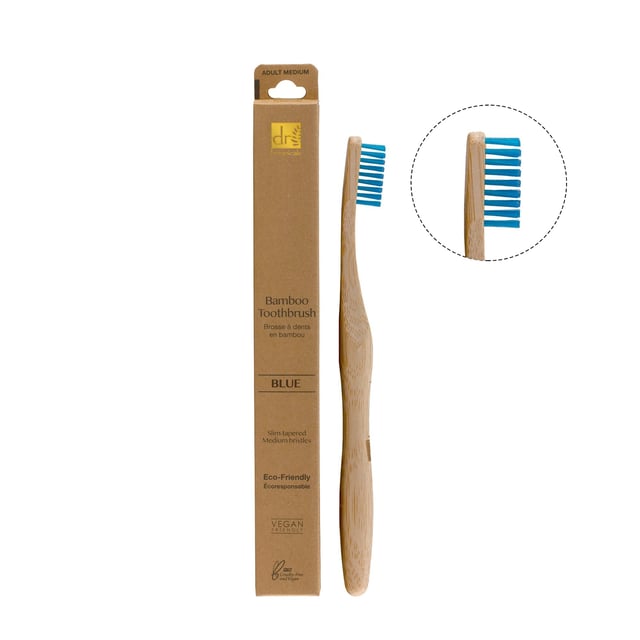 Dr Botanicals Vibrant Bamboo Toothbrush Kit Experience a sustainable oral care solution with this eco-friendly bamboo toothbrush kit. Crafted from vibrant bamboo, known for its natural antibacterial properties, this toothbrush not only helps reduce plastic waste but also promotes healthier gums and teeth. The soft bristles provide a gentle yet effective clean, ensuring your dental hygiene routine is both effective and kind to the environment. Embrace a greener lifestyle while enjoying the benefits of a beautifully designed toothbrush that cares for your smile and the planet.