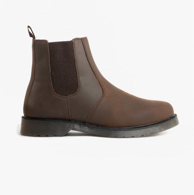 STB ELLIS Unisex Leather Air Cushioned Dealer Boots Waxy Brown STB STB ELLIS Unisex Leather Air Cushioned Dealer Boots Waxy Brown
Upper Material: Leather
Lining Material: Textile
Sole Material: Synthetic
Closure/Fastening: Slip-On
Features: Comfort,Breathable
Toe Shape: Round
Shoe Width: Regular
Item Weight: 1.66 KG
Heel Height: Flat (Under 2.5cm)
Shoe Shaft Height: Ankle
Boot Style: Occupational/Non-Safety Boots
Safety Features: Water Resistant
Product Code: ELLIS/BRN