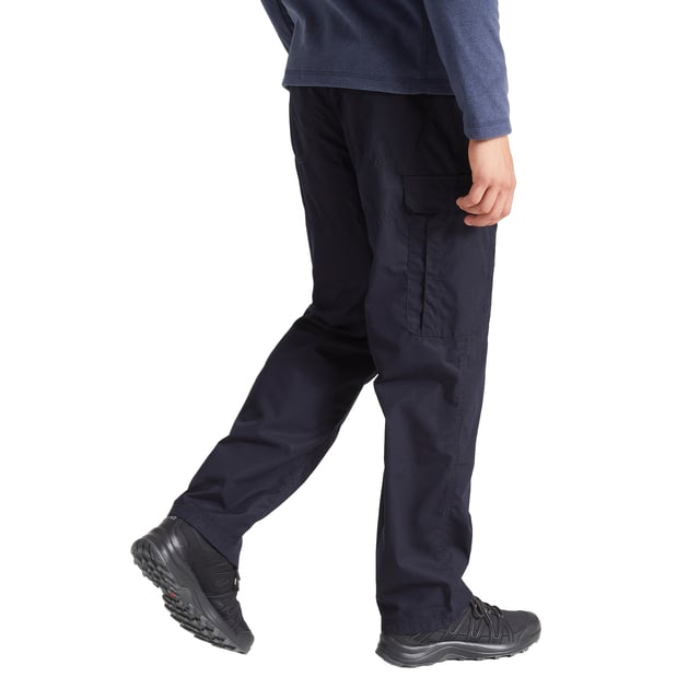 65% Polyester, 35% Cotton. Design: Logo, Plain. Belt Loops, Easy-Care, Heel Tape, Recycled Materials. Fabric Technology: DWR Finish, EcoShield, NosiDefence, SmartDry Eco, Solarshield. Pockets: 5 Zip Pockets, 1 Mobile Phone Pocket. Waistline: Belted Waist, Part Elasticated. No. of Pockets: 9. Conforms to Safety Standard: BCI Approved. Sun Rating: UPF 40+.