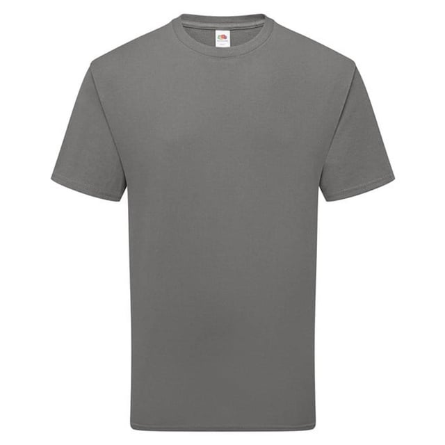 100% Combed Ring-Spun Natural Cotton. Fabric: Yarn. Design: Plain. Neckline: Crew Neck, Rib Knit. Sleeve-Type: Short-Sleeved. Self-fabric Shoulder-To-Shoulder Taping, Single Needle Stitching, Tearaway Label. Fit: Classic. 180gsm. S: 37 in. M: 40 in. L: 43 in. XL: 46 in. XXL: 49 in. 3XL: 52 in.