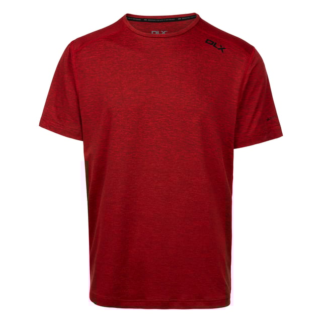 92% Polyester, 8% Elastan. Gewebetechnik: Antibakteriell, DLX, Schnell trocknend. Gewebe: Jerseyware, meliert. Design: Mit Streifendetail. Rundhalsausschnitt. Kurzärmlig. XXS: 84 cm. XS: 88,9 cm. S: 93,98 cm. M: 102 cm. L: 109 cm. XL: 116,84 cm. XXL: 121,92 cm. 3XL: 127 cm.