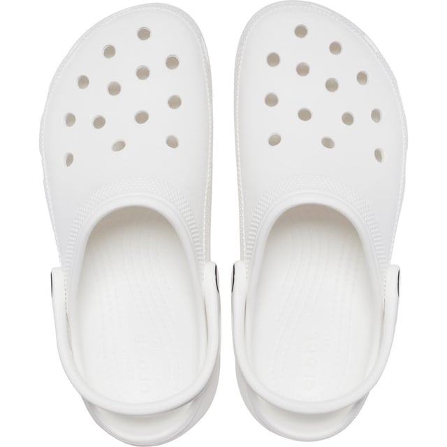 The Classic clog reimagined with an extra dose of height, attitude and style
- Pivoting back strap for a secure fit
- Same Classic Clog upper
- Customizable with Jibbitz charms on the upper and backstrap
- Iconic Crocs Comfort: Lightweight. Flexible. 360-degree comfort